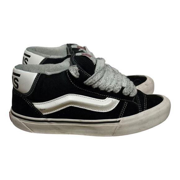 VANS Shoes - Vans Sk8-Hi Black MTE Mid Suede Canvas Women's 7.5 Skate Shoes Retro Sneakers